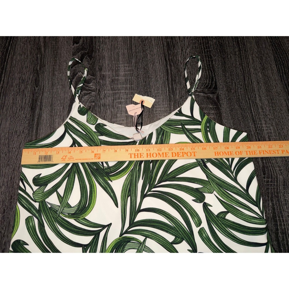 Eliane Rose NEW Tropical Palm Leaf Two Piece Set  Top‎ Skirt Resort Wear Size L - Picture 6 of 14